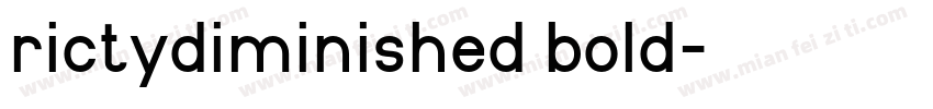 rictydiminished bold字体转换